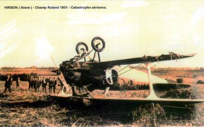 Champ Roland 1931, catastrophe aérienne