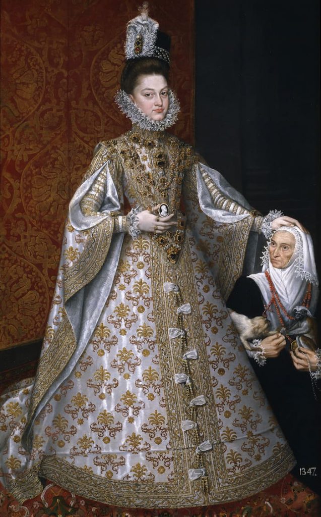 Isabelle-Claire-Eugénie en 1586 par Alonso Sánchez Coello
