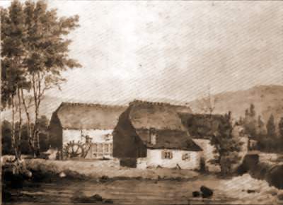 gravure représentant la Forge de la Foulerie à Couvin, en 1830