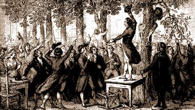 Camille DESMOULINS Desmoulin au Palais Royal le 12 juillet