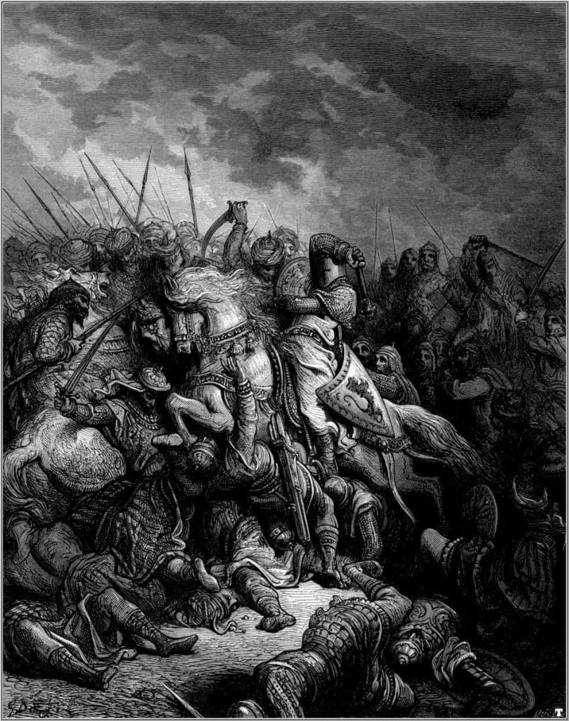 Gustave Doré — Richard et Saladin à Arsuf