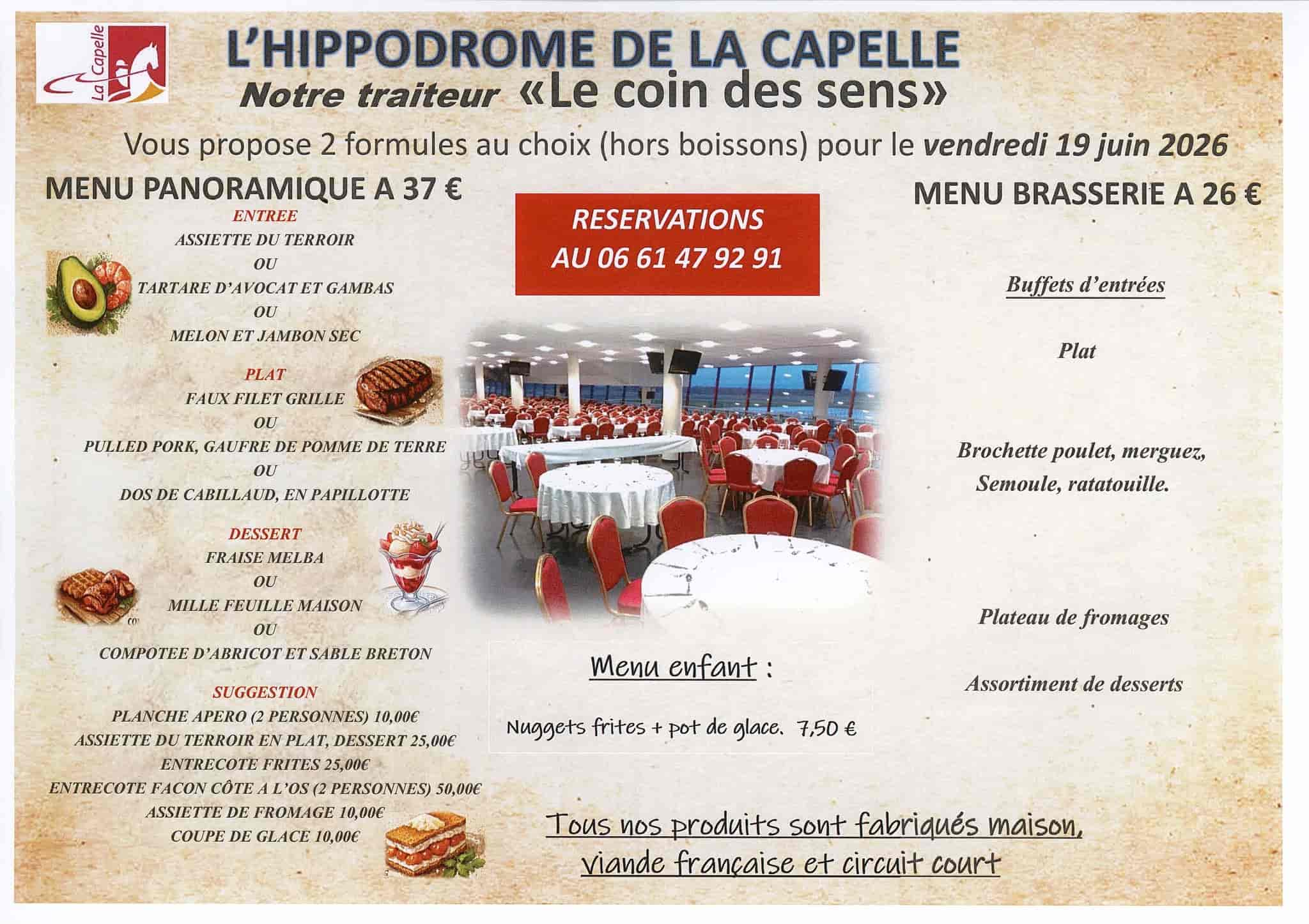 Affiche du prochain rendez-vous à l'Hippodrome de La Capelle