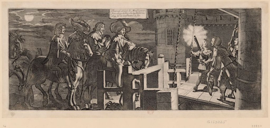 Abraham Bosse — L'Heureuse arrivée à La Capelle, 8 oct. 1634