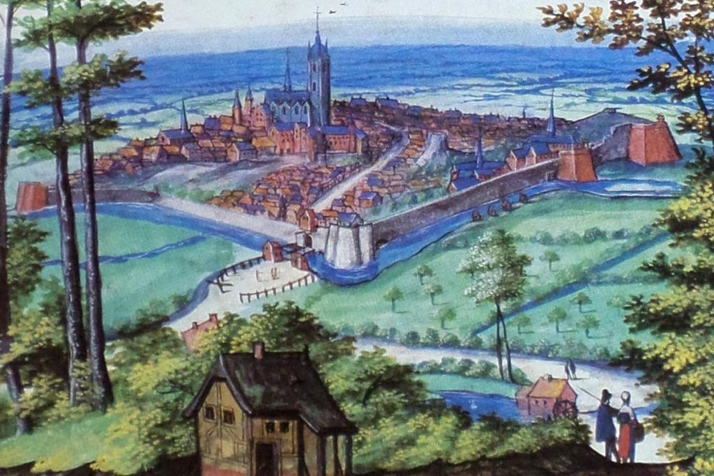Avesnes, les fortifications vers 1590, albums de Croy