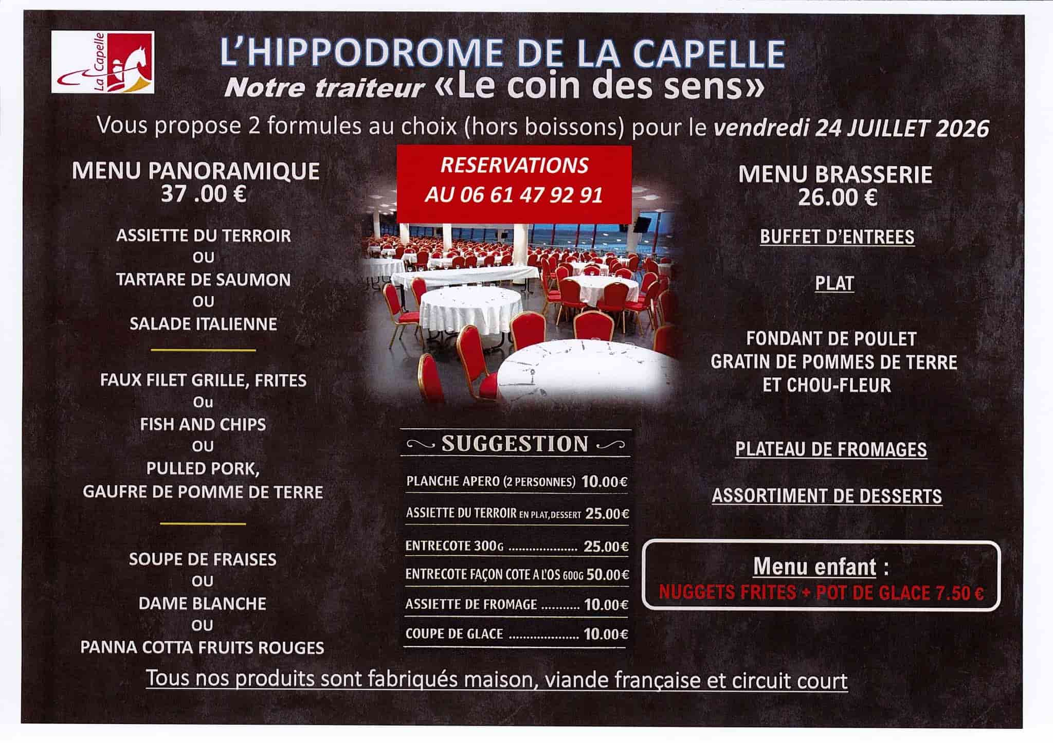 Affiche du prochain rendez-vous à l'Hippodrome de La Capelle