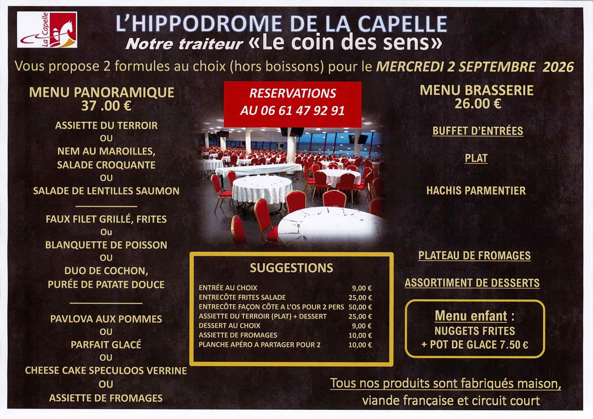 Affiche du prochain rendez-vous à l'Hippodrome de La Capelle