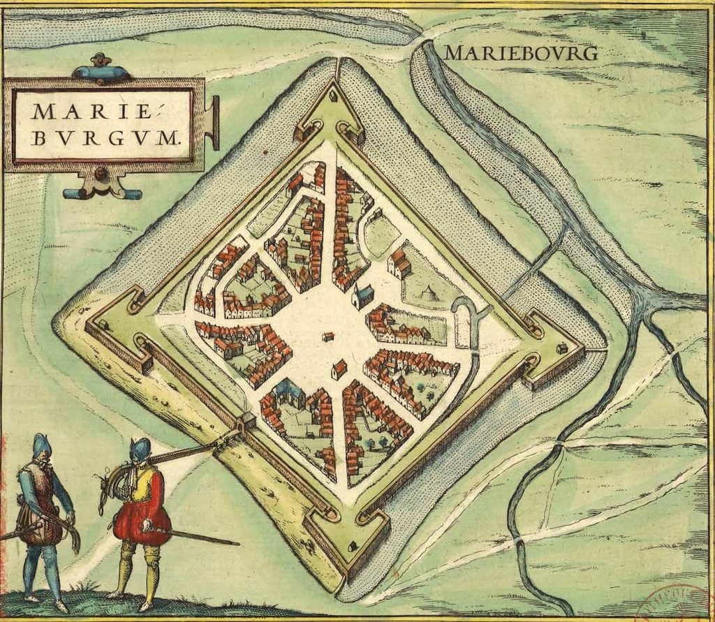 Plan de Mariembourg, 1645 (feuille Philippeville ; Mariebourg ; Chimay) – BnF Gallica – domaine public