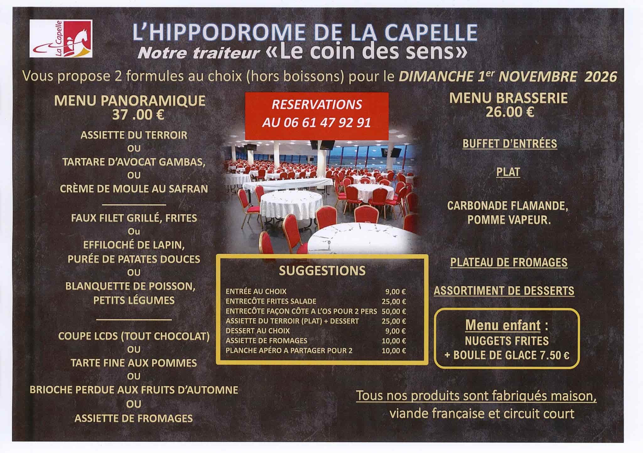 Affiche du prochain rendez-vous à l'Hippodrome de La Capelle